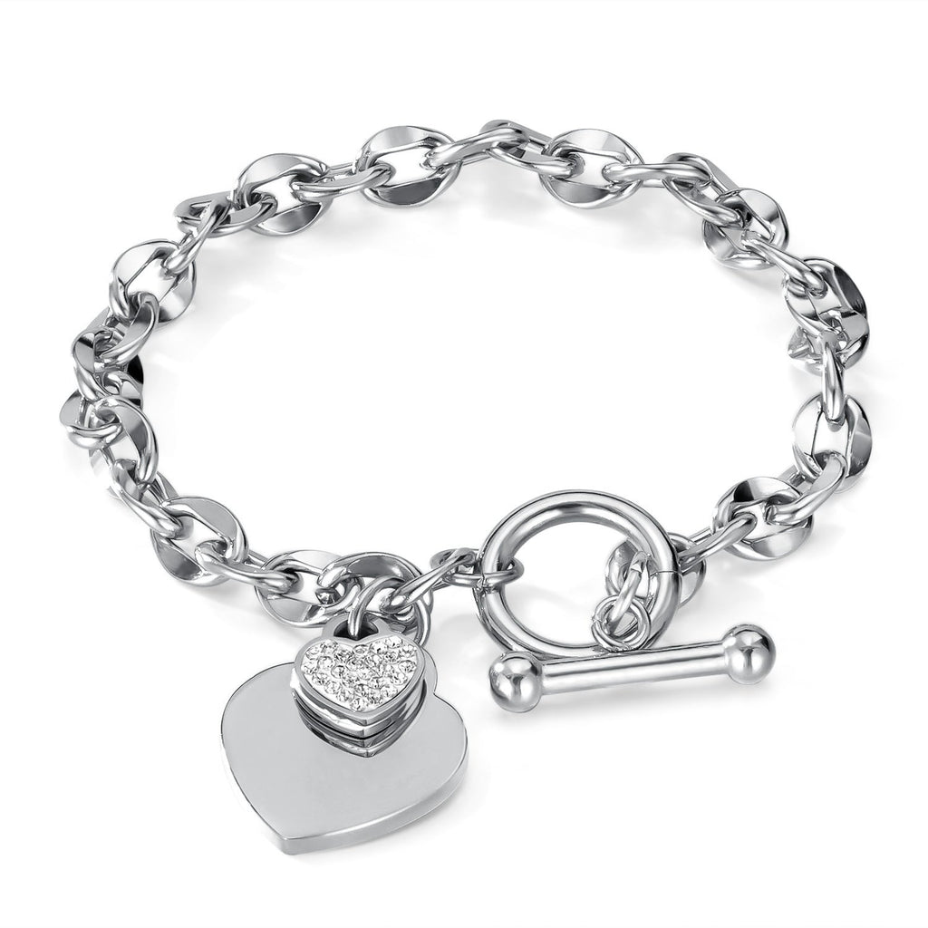 Isla Silver Hearts Bracelet