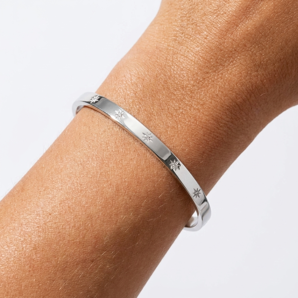 Stardust Silver Cuff