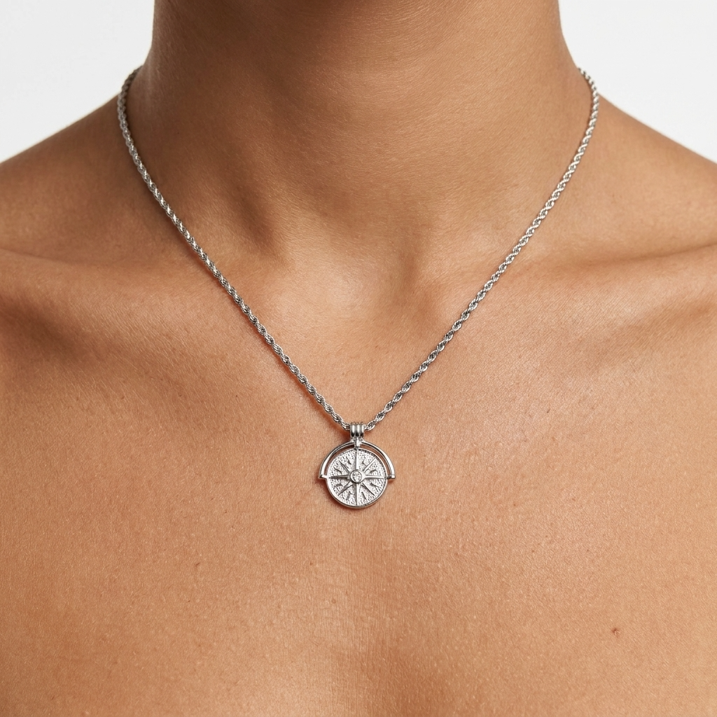 Midday Sun Silver Necklace
