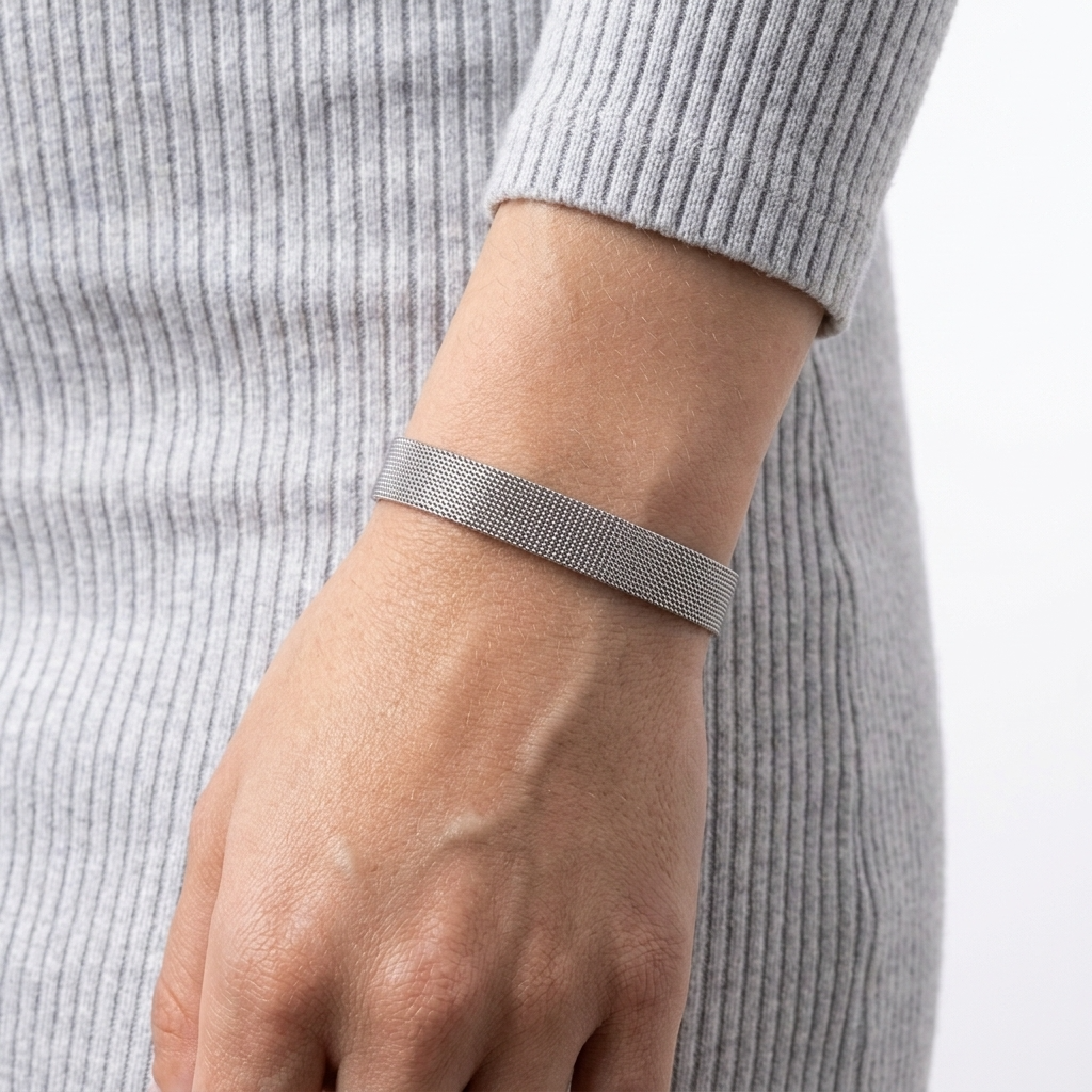 Luna Silver Strap Bracelet