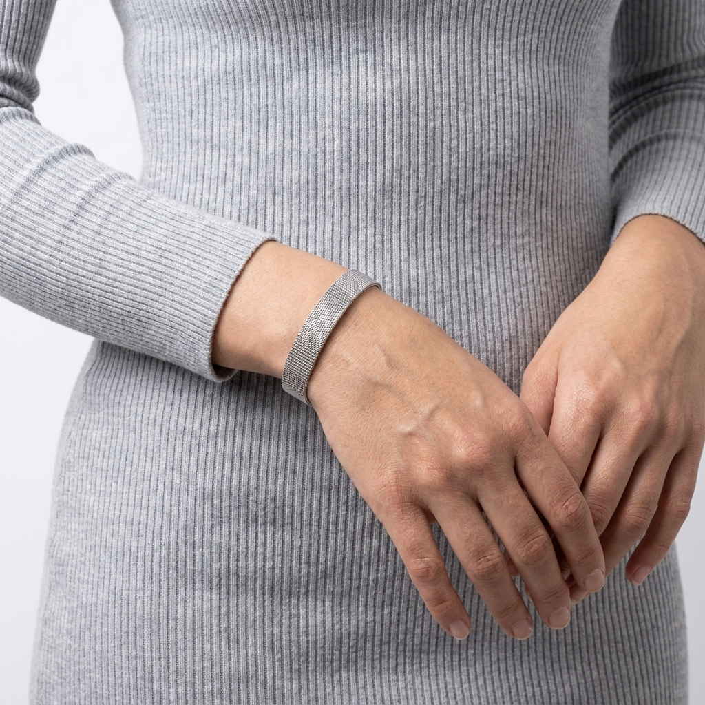 Luna Silver Strap Bracelet